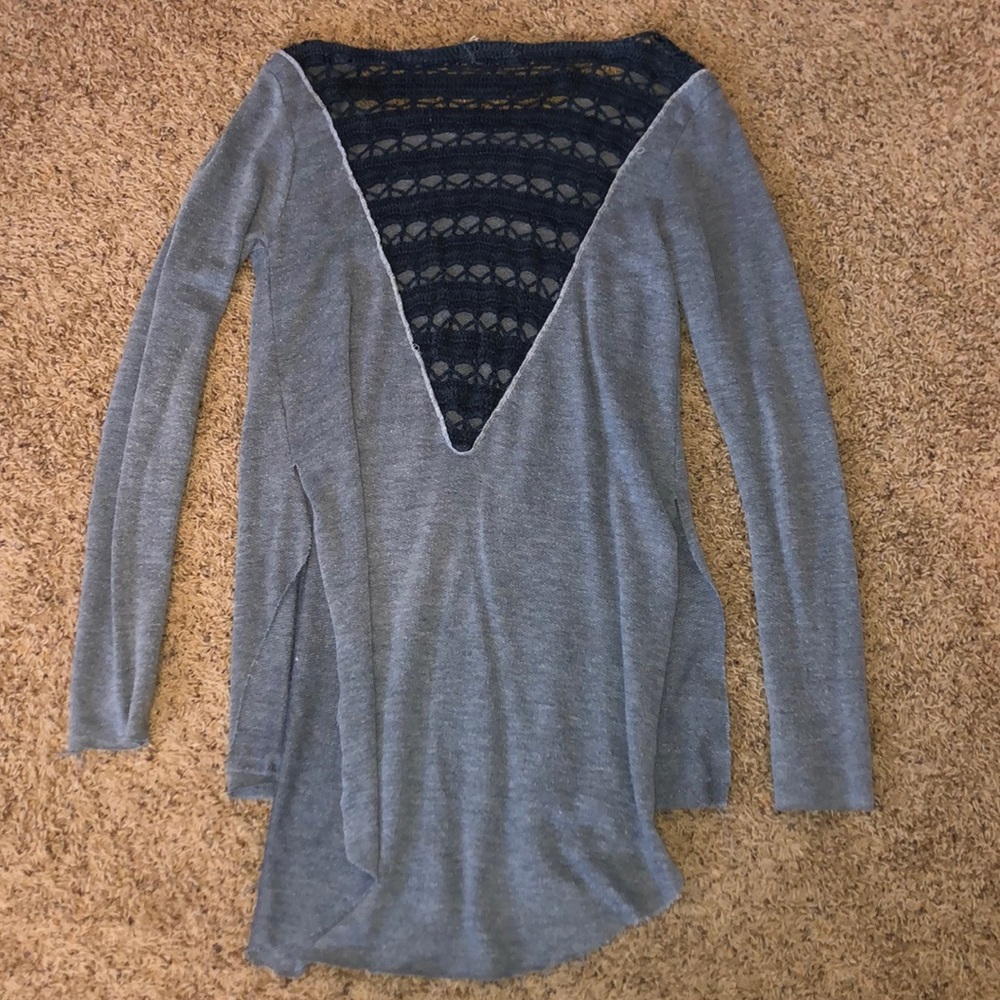 Gilded intent buckle tunic long sleeve sweater S